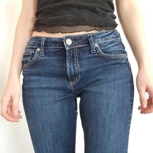 Vintage dark wash Avery Straight silver jeans W30-L30